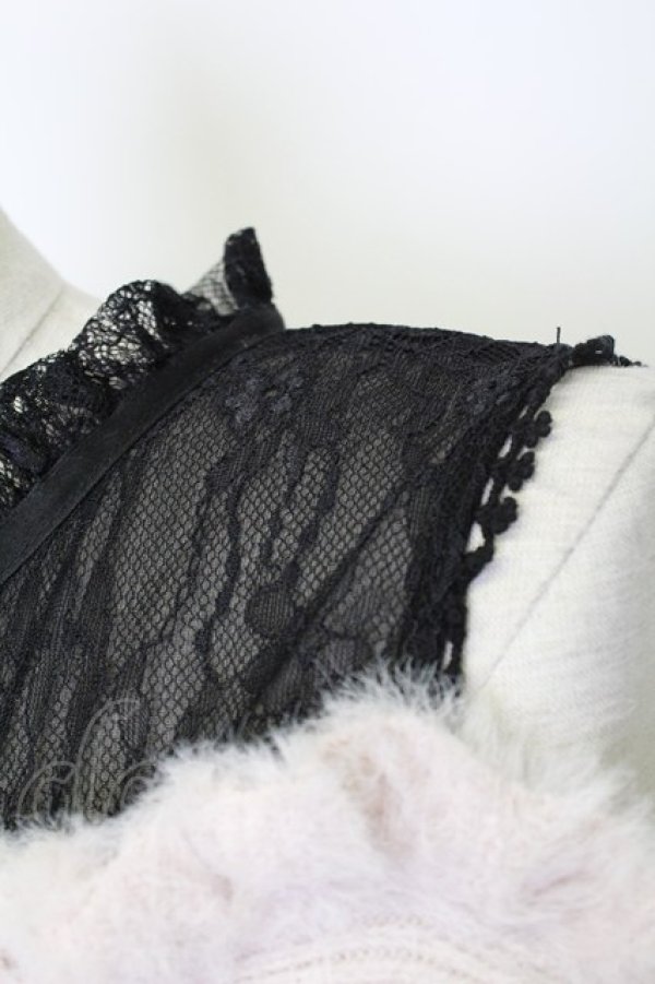 画像5: LIZ LISA / レイヤード風肩あきニット  ピンクｘ黒 T-26-02-15-024-LO-TO-SA-ZT (5)