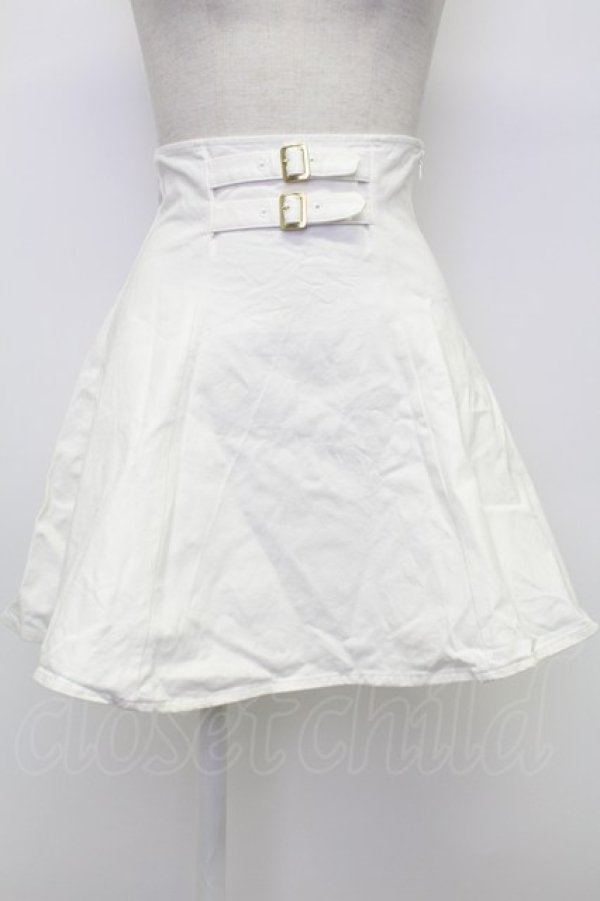 画像1: evelyn / ダブルベルトスカート  白 T-26-02-15-025-LO-SK-SA-ZT (1)