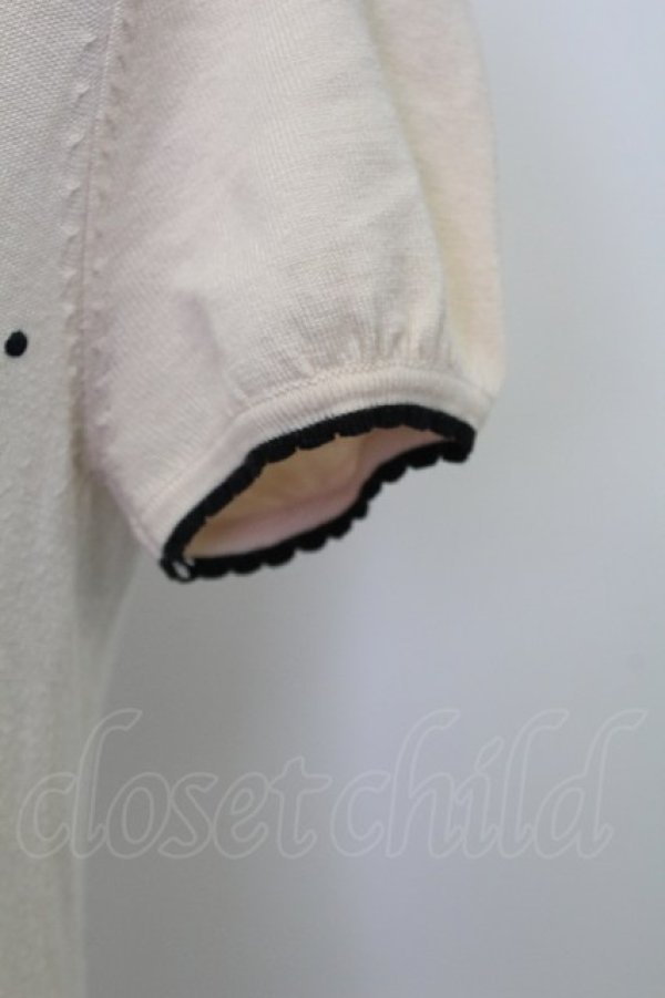 画像4: LODISPOTTO / 水玉半袖ニットトップス M ベージュ T-26-02-15-027-LO-TO-SA-ZT (4)