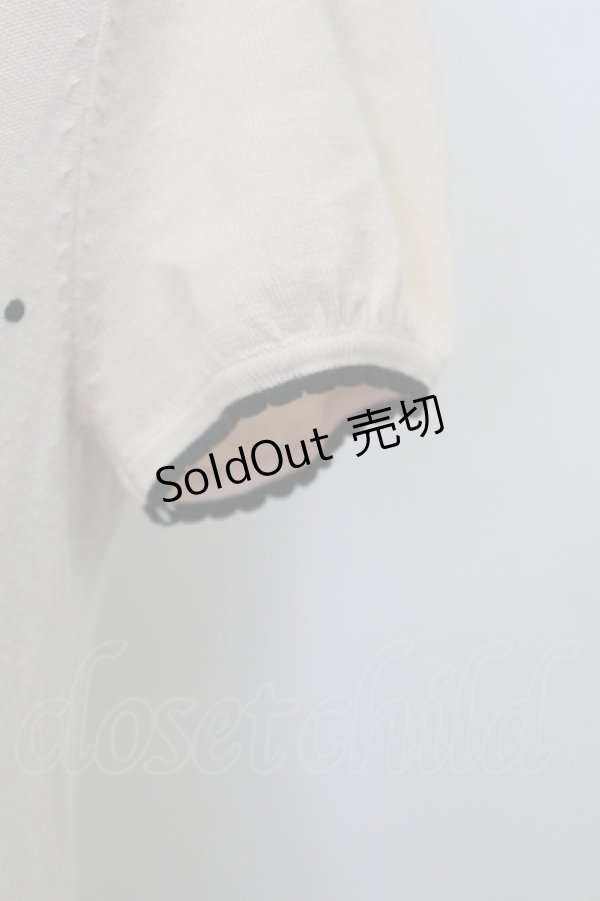 画像4: LODISPOTTO / 水玉半袖ニットトップス M ベージュ T-26-02-15-027-LO-TO-SA-ZT (4)