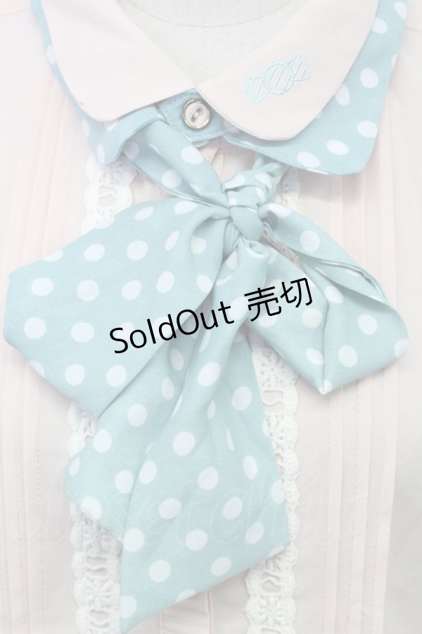 画像3: Ank Rouge / キャンディ刺繍開襟ブラウス M オレンジ×グリーン T-26-02-15-028-CA-BL-SA-ZT (3)