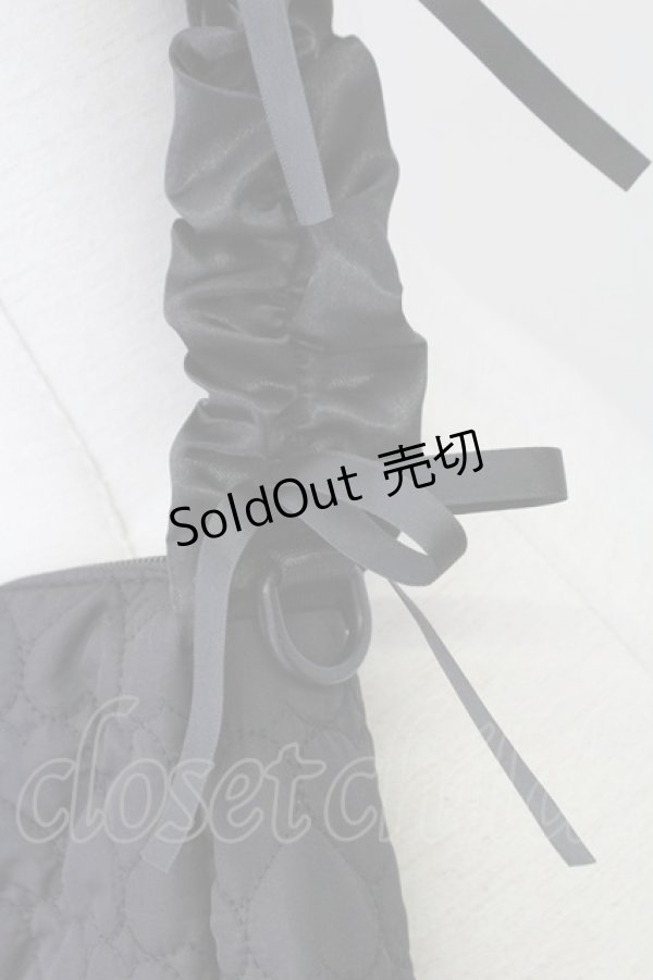 画像3: majoretty / MRハートキルトSD ショルダーバッグ  黒 T-26-02-16-024-GO-BG-SA-ZT501 (3)