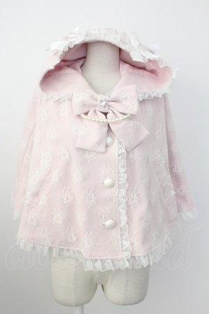 画像: Ank Rouge / うさちゃんレースポンチョ  ピンク T-26-02-16-007-CA-JA-SA-ZT