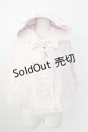 画像: Ank Rouge / うさちゃんレースポンチョ  ピンク T-26-02-16-007-CA-JA-SA-ZT