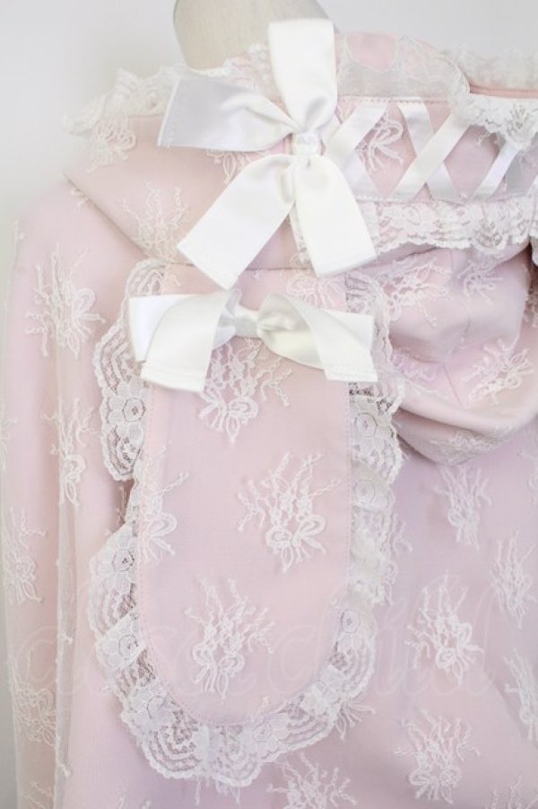 画像5: Ank Rouge / うさちゃんレースポンチョ  ピンク T-26-02-16-007-CA-JA-SA-ZT (5)