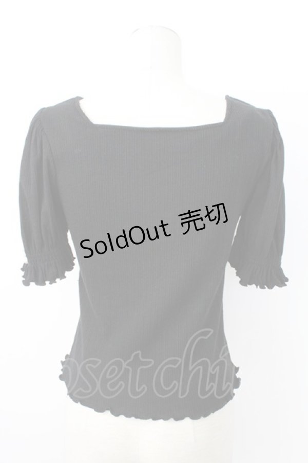 画像2: Ank Rouge / ReTwinkle パールリボン M ブラック T-26-02-16-008-CA-TO-SA-ZT (2)