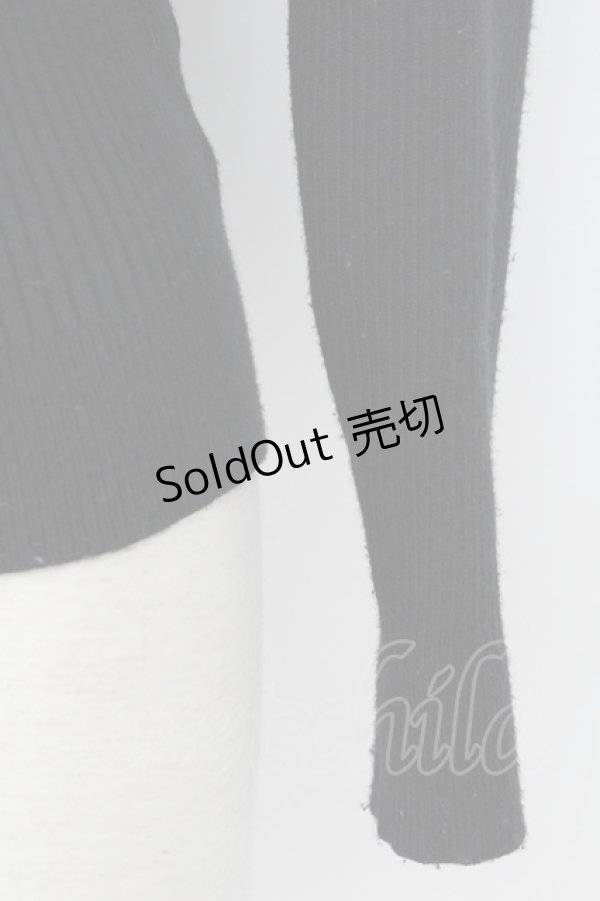 画像5: Ank Rouge / パールリボンニットトップス  黒 T-26-02-16-009-CA-TO-SA-ZT557 (5)