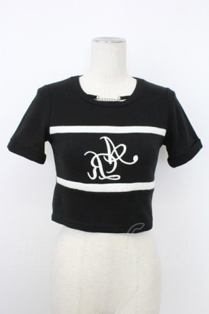 画像: Ank Rouge / モノグラムロゴチビ M ブラック T-26-02-16-010-CA-TO-SA-ZT