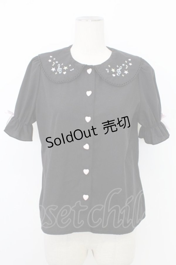 画像1: Lovely Tency / TT*INAエリシシュウBL M ブラック T-26-02-16-011-GO-BL-SA-ZT557 (1)