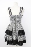 画像2: Ank Rouge / ギンガムリボンコンビネゾン  黒Ｘ白 T-26-02-16-013-CA-OP-SA-ZT (2)