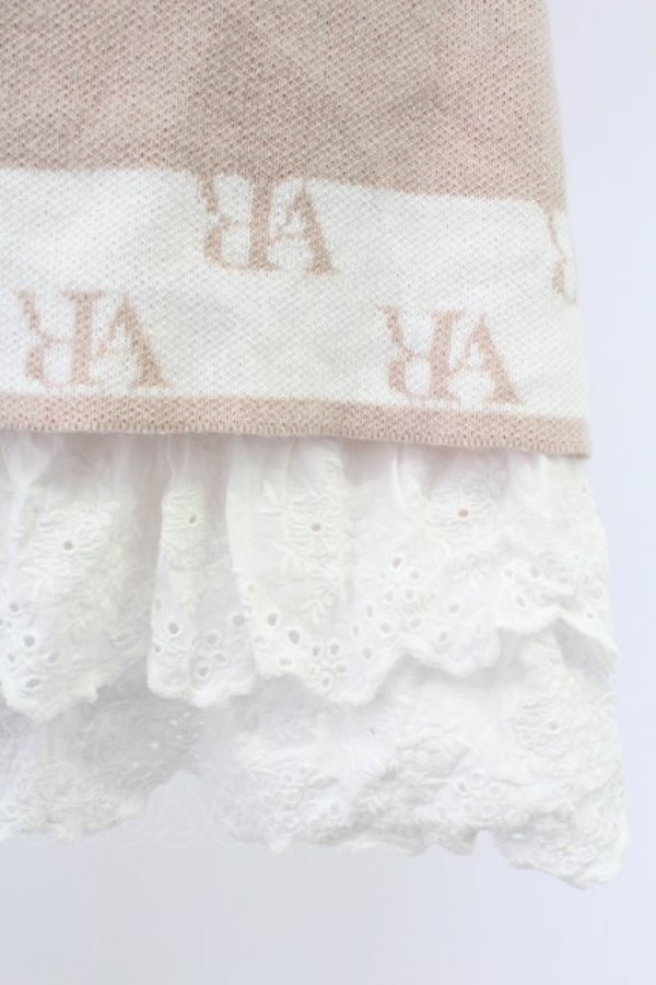 画像4: Ank Rouge / モノグラムポロニットOP  ピンクＸ白 T-26-02-16-014-CA-OP-SA-ZT (4)