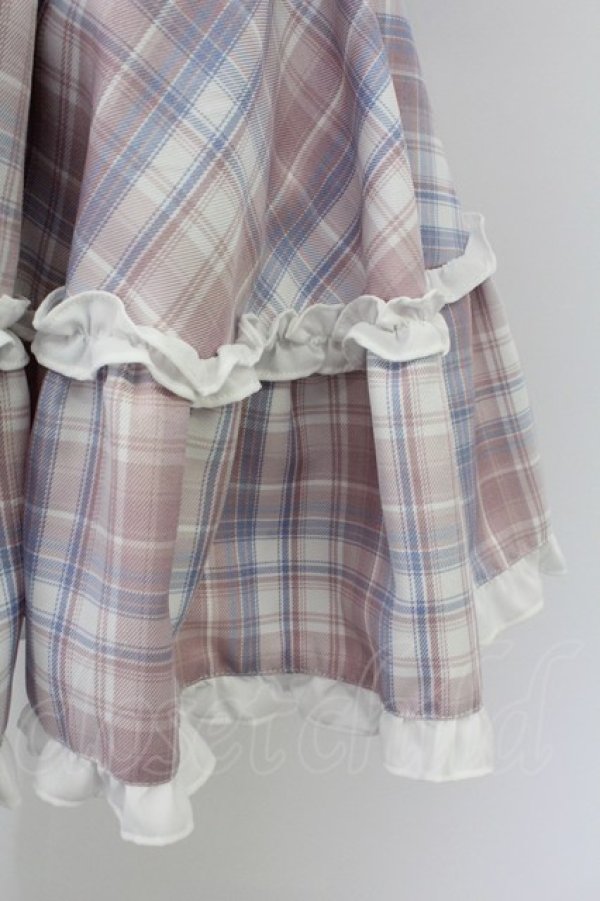 画像3: Ank Rouge / プリンセスおりぼんワンピース  ピンクＸ青チェック T-26-02-16-015-CA-OP-SA-ZT (3)