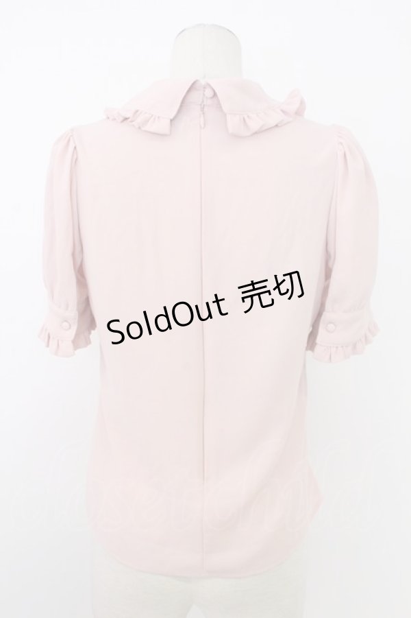 画像2: Ank Rouge / いちご刺繍&パール半袖トップス  ピンク T-26-02-16-002-CA-BL-SA-ZT556 (2)