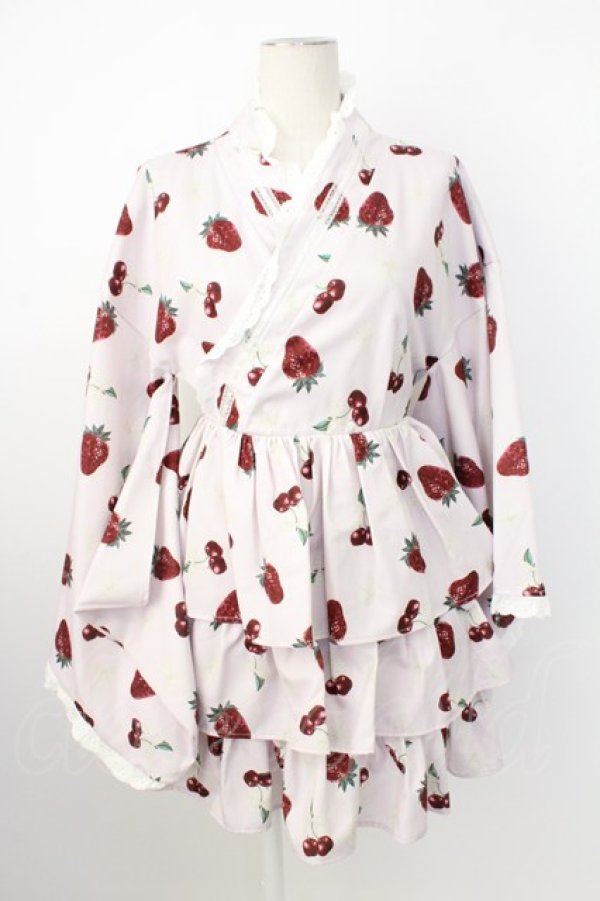 画像3: Ank Rouge / CHERRY BERRY PRINCESS　浴衣ワンピース M ピンク T-26-02-16-017-CA-OP-SA-ZT (3)