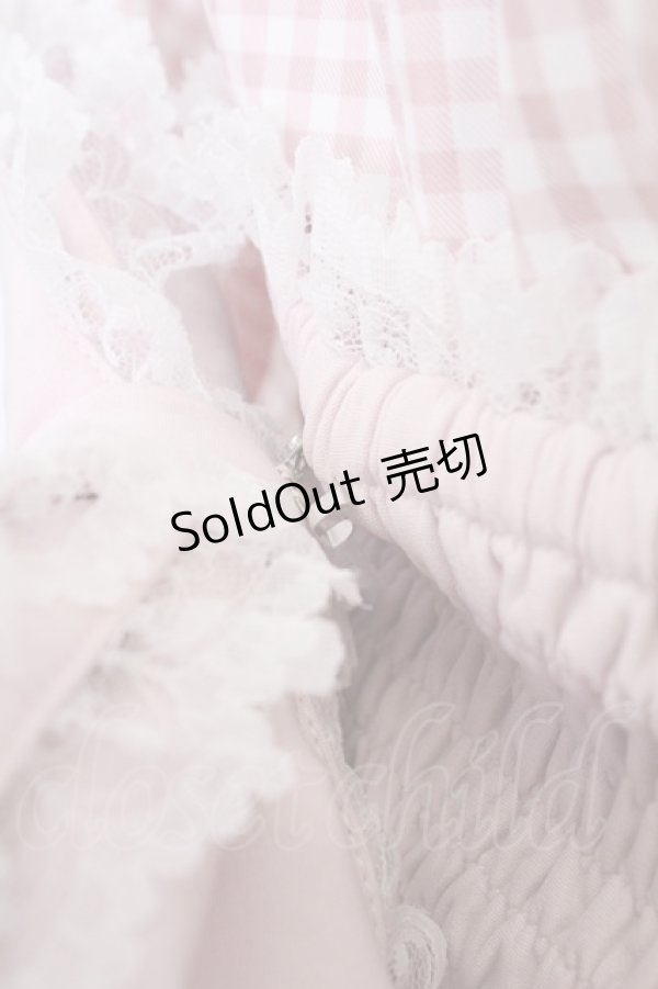 画像4: Ank Rouge / ギンガムメイド浴衣ドレス  ピンク T-26-02-16-018-CA-OP-SA-ZT543 (4)