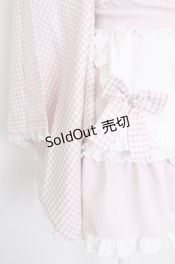 画像5: Ank Rouge / ギンガムメイド浴衣ドレス  ピンク T-26-02-16-018-CA-OP-SA-ZT543 (5)