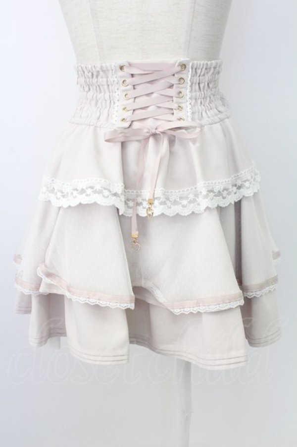 画像2: LIZ LISA / ビックリボンティアードスカート 0 ピンク T-26-02-16-019-LO-PA-SA-ZT (2)