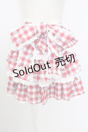 画像: Jamieエーエヌケー / ハローキティ ティアードスカート  レッド T-26-02-16-020-0-SK-SA-ZT544