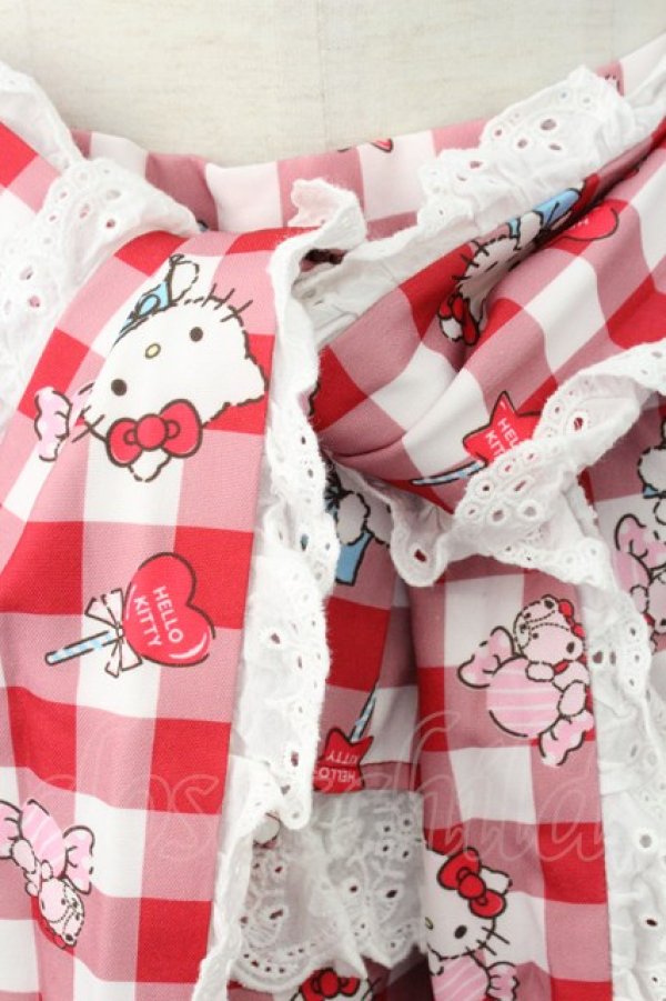 画像5: Jamieエーエヌケー / ハローキティ ティアードスカート  レッド T-26-02-16-020-0-SK-SA-ZT (5)