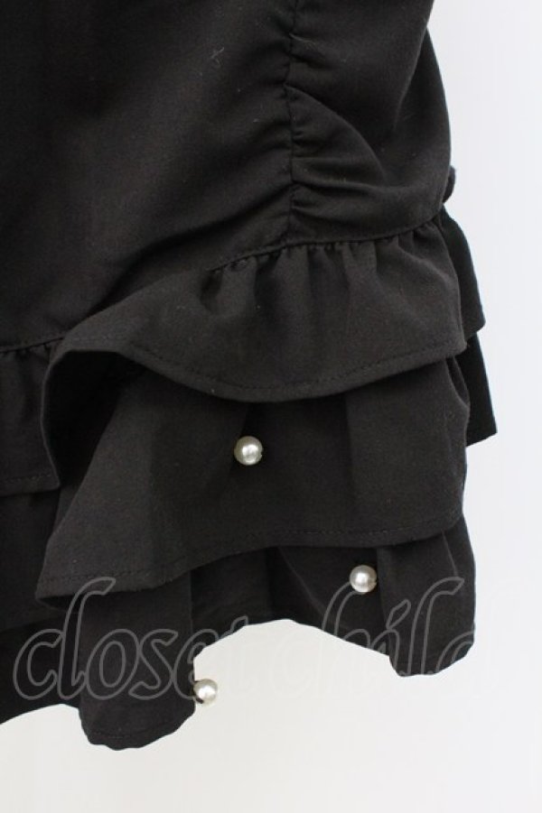 画像3: Ank Rouge / アシンメトリーフリルスカート M ブラック T-26-02-16-021-CA-SK-SA-ZT (3)