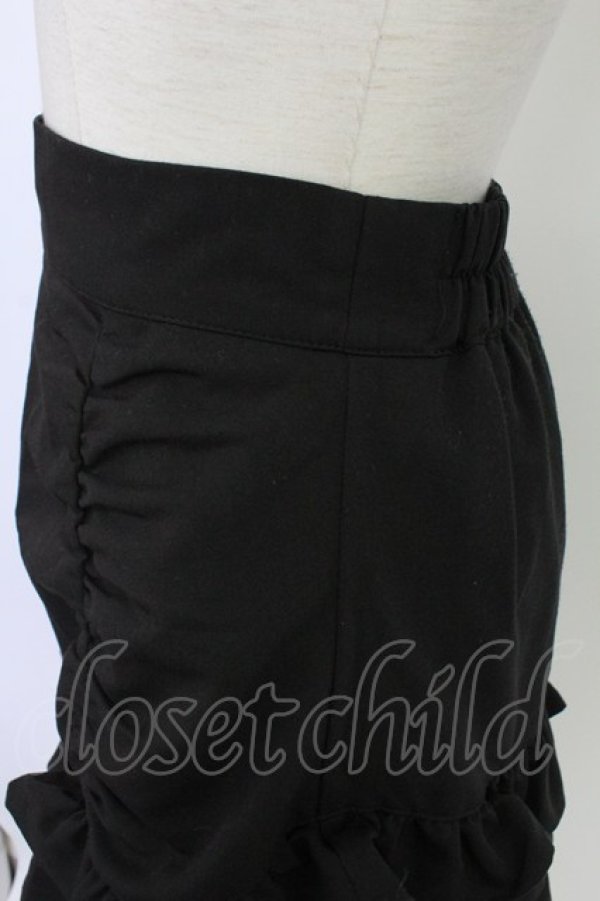 画像4: Ank Rouge / アシンメトリーフリルスカート M ブラック T-26-02-16-021-CA-SK-SA-ZT (4)