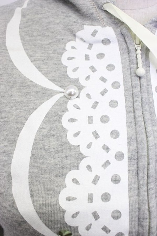 画像3: MILK / Sugar cakeパーカー  グレーＸ白 T-26-02-17-021-ML-TO-SA-ZT (3)