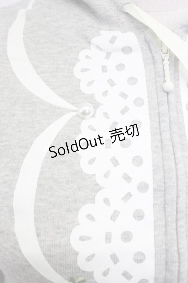 画像3: MILK / Sugar cakeパーカー  グレーＸ白 T-26-02-17-021-ML-TO-SA-ZT517 (3)