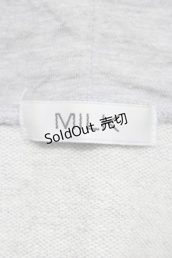 画像5: MILK / Sugar cakeパーカー  グレーＸ白 T-26-02-17-021-ML-TO-SA-ZT517 (5)