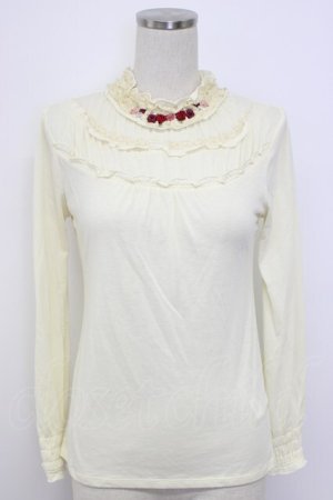 画像: axes femme / ストラップ付きインナープルオーバー  アイボリー T-26-02-17-003-AX-TO-SA-ZT