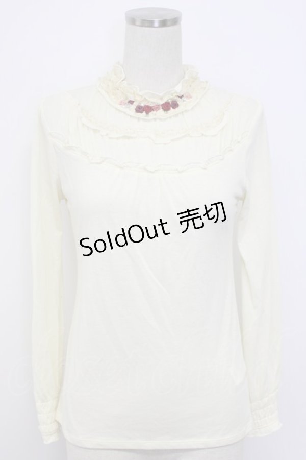 画像1: axes femme / ストラップ付きインナープルオーバー  アイボリー T-26-02-17-003-AX-TO-SA-ZT (1)