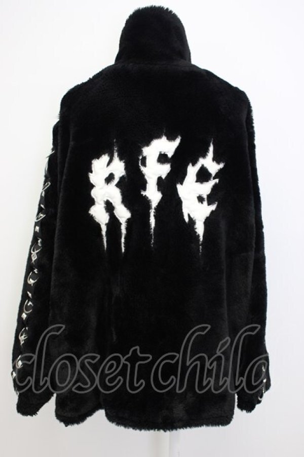 画像2: REFLEM / 衿ベルトファージャケット  黒 T-26-02-17-023-PU-CO-SA-ZTC027 (2)