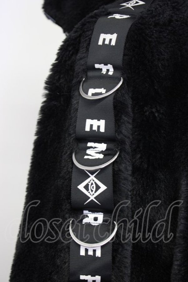 画像4: REFLEM / 衿ベルトファージャケット  黒 T-26-02-17-023-PU-CO-SA-ZTC027 (4)