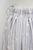 画像3: axes femme / チューリップ柄ミドルスカート M ラベンダー T-26-02-17-025-AX-SK-SA-ZT (3)