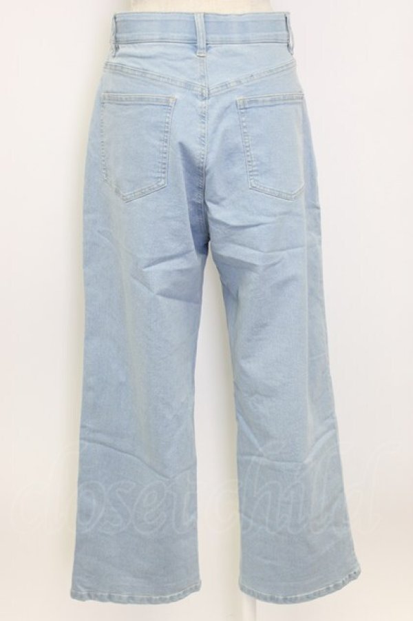 画像2: axes femme / 調整ボタン付デニムパンツ M ブリーチ T-26-02-17-029-AX-PA-SA-ZT (2)