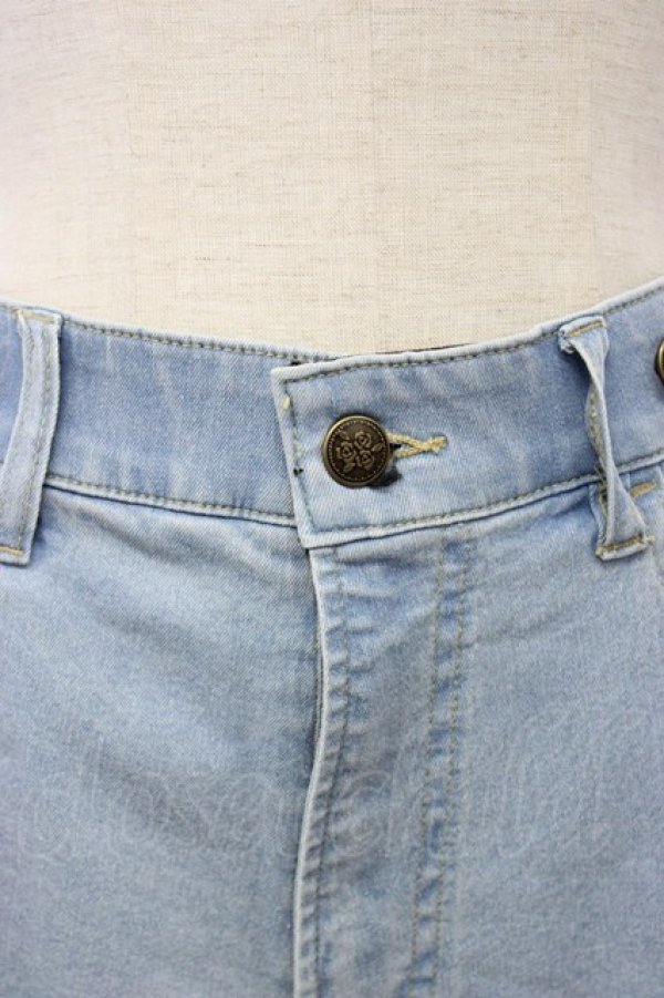 画像4: axes femme / 調整ボタン付デニムパンツ M ブリーチ T-26-02-17-029-AX-PA-SA-ZT (4)