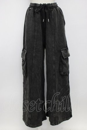 画像: REFLEM / ヘビーワイドスウェットパンツ  黒 T-26-02-17-030-PU-PA-SA-ZT