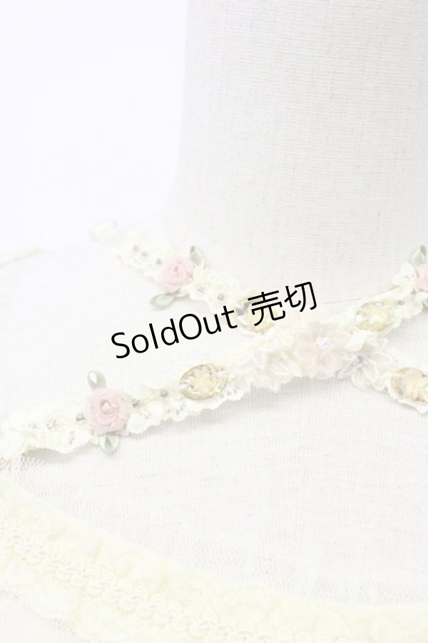 画像3: axes femme / ガーデンフリルスタンドプルオーバー  アイボリー T-26-02-17-004-AX-TO-SA-ZT (3)