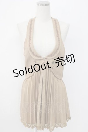 画像: axes femme / ホルターロングベスト  アイボリー T-26-02-17-008-AX-TO-SA-ZT567