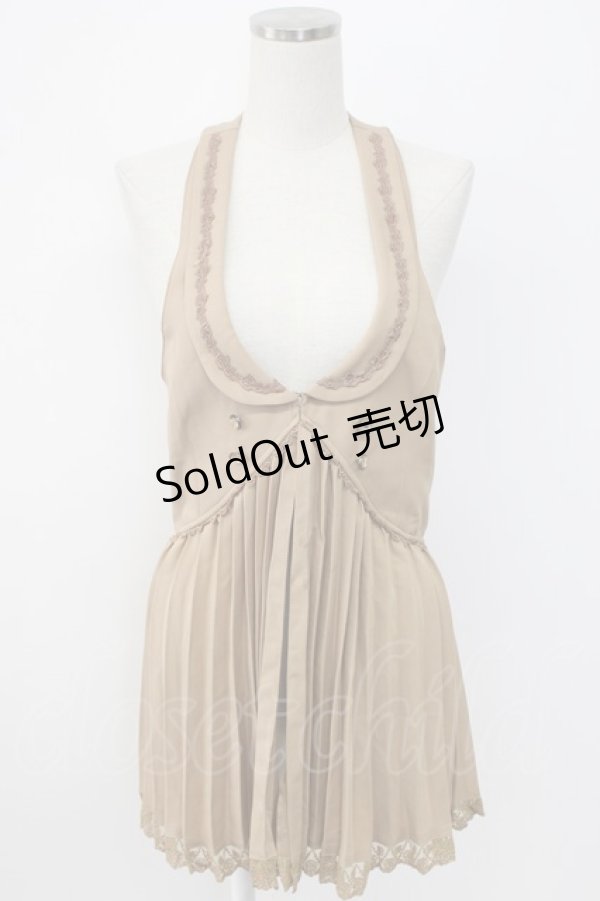 画像1: axes femme / ホルターロングベスト  アイボリー T-26-02-17-008-AX-TO-SA-ZT567 (1)