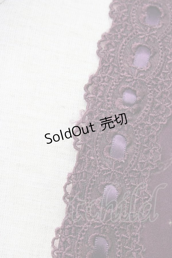 画像5: axes femme / 裾2WAYメルヘン柄ワンピース M ワイン T-26-02-17-014-AX-OP-SA-ZT (5)