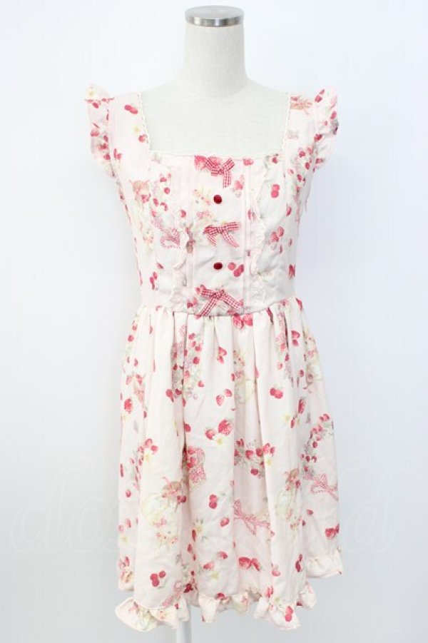 画像1: LIZ LISA / ラビットリボン柄ジャンスカ  ピンク T-26-02-17-015-LO-OP-SA-ZT (1)