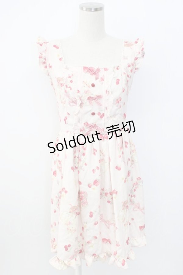 画像1: LIZ LISA / ラビットリボン柄ジャンスカ  ピンク T-26-02-17-015-LO-OP-SA-ZT551 (1)