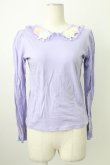 画像1: Nile Perch / 流れ星ワッペン襟カットソー  ラベンダー T-26-02-18-001-LO-TO-SA-ZT (1)
