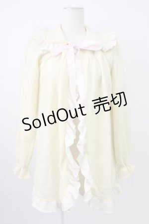 画像: Nile Perch / フリルリボンジャケット  生成り T-26-02-18-017-LO-JA-SA-ZT