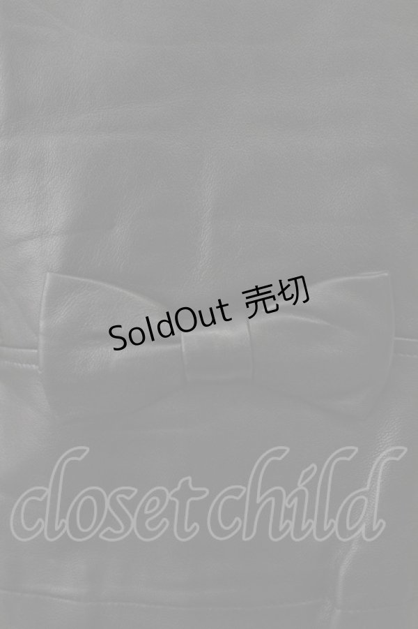 画像3: Emily Temple cute / ラムレザースカラップブルゾン  黒 T-26-02-18-019-ET-JA-SA-ZT510 (3)