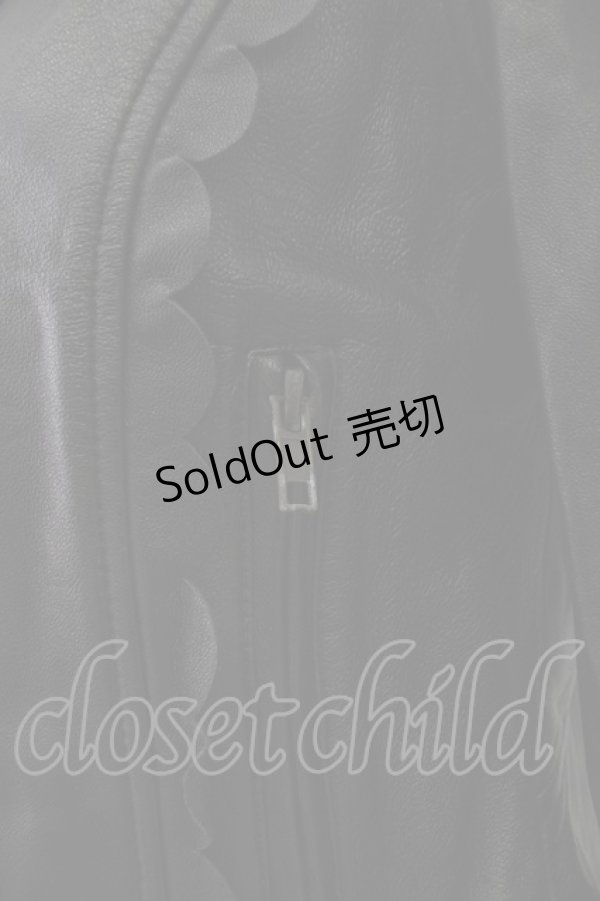 画像8: Emily Temple cute / ラムレザースカラップブルゾン  黒 T-26-02-18-019-ET-JA-SA-ZT510 (8)