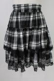 画像1: VOLCAN&APHRODITE / チェックスカート  黒チェック T-26-02-18-021-PU-SK-SA-ZT (1)