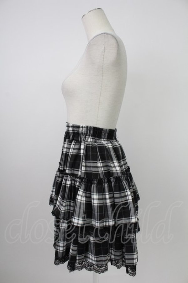 画像3: VOLCAN&APHRODITE / チェックスカート  黒チェック T-26-02-18-021-PU-SK-SA-ZT (3)