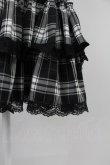 画像4: VOLCAN&APHRODITE / チェックスカート  黒チェック T-26-02-18-021-PU-SK-SA-ZT (4)
