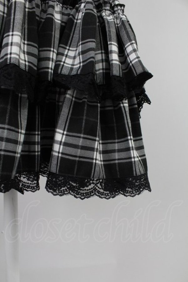 画像4: VOLCAN&APHRODITE / チェックスカート  黒チェック T-26-02-18-021-PU-SK-SA-ZT (4)